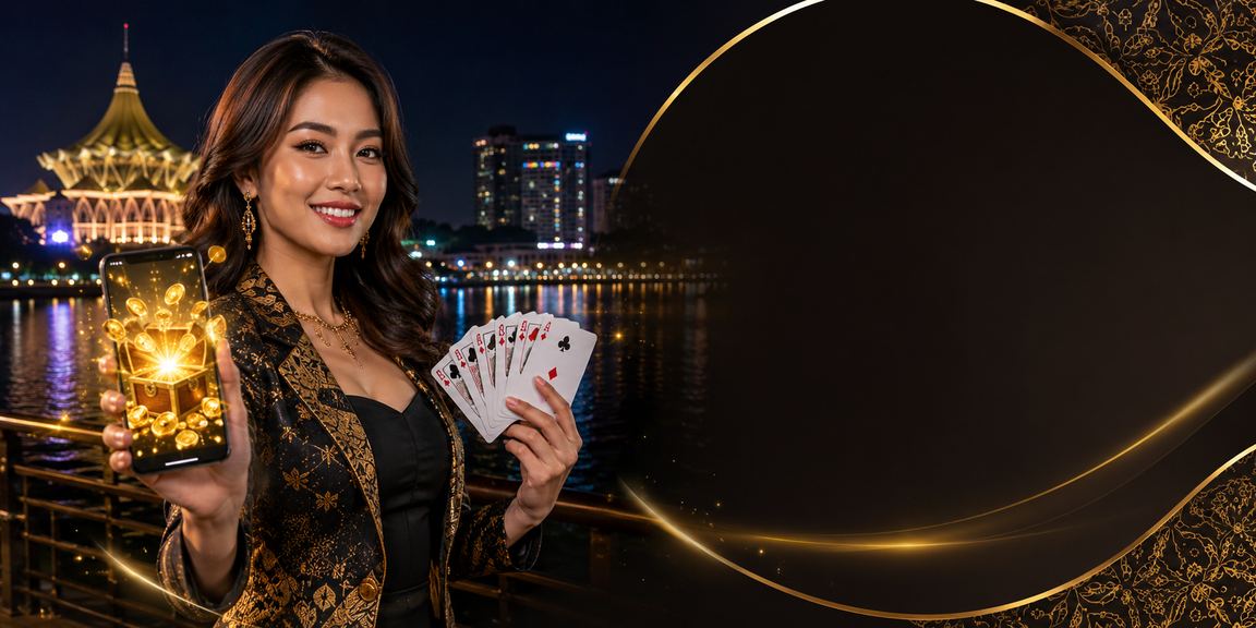 Pemain Kuching bermain rummy dalam talian menggunakan t200