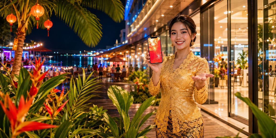 Promosi sambutan Tahun Baru Cina dengan sampul merah di platform t200