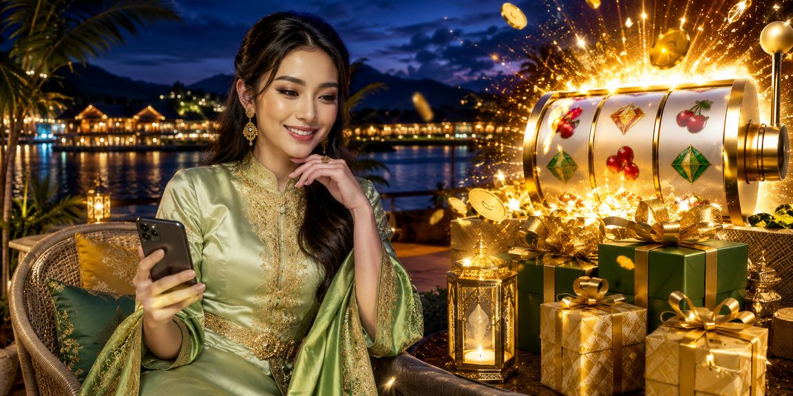 Pemain slot Malaysia menikmati permainan Hari Raya di t200